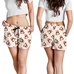 Cute Cartoon Nurse Pattern Print Women's Shorts