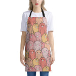 Cute Cartoon Pig Pattern Print Apron