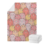 Cute Cartoon Pig Pattern Print Blanket