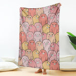 Cute Cartoon Pig Pattern Print Blanket