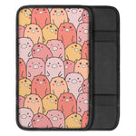 Cute Cartoon Pig Pattern Print Car Center Console Cover