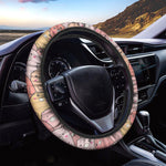 Cute Cartoon Pig Pattern Print Car Steering Wheel Cover