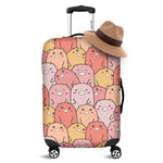Cute Cartoon Pig Pattern Print Luggage Cover