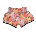 Cute Cartoon Pig Pattern Print Muay Thai Boxing Shorts