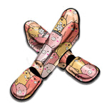 Cute Cartoon Pig Pattern Print Muay Thai Shin Guard