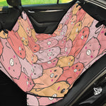 Cute Cartoon Pig Pattern Print Pet Car Back Seat Cover