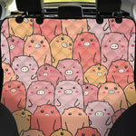 Cute Cartoon Pig Pattern Print Pet Car Back Seat Cover