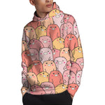 Cute Cartoon Pig Pattern Print Pullover Hoodie