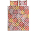 Cute Cartoon Pig Pattern Print Quilt Bed Set
