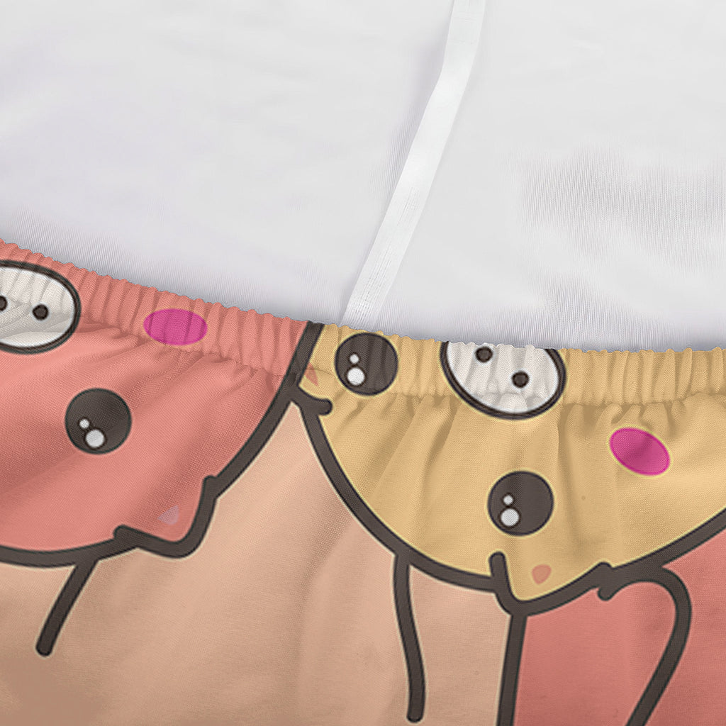 Cute Cartoon Pig Pattern Print Sofa Cover