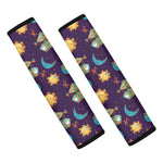 Cute Cartoon Pisces Pattern Print Car Seat Belt Covers