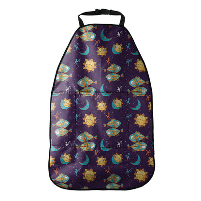 Cute Cartoon Pisces Pattern Print Car Seat Organizers