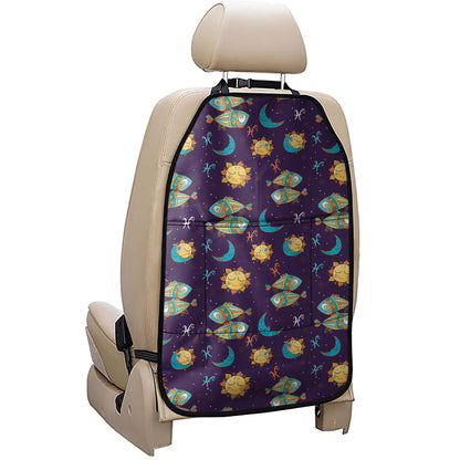 Cute Cartoon Pisces Pattern Print Car Seat Organizers