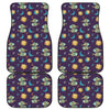 Cute Cartoon Pisces Pattern Print Front and Back Car Floor Mats