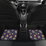 Cute Cartoon Pisces Pattern Print Front and Back Car Floor Mats