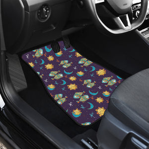 Cute Cartoon Pisces Pattern Print Front Car Floor Mats