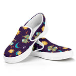 Cute Cartoon Pisces Pattern Print White Slip On Shoes