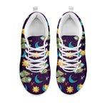 Cute Cartoon Pisces Pattern Print White Sneakers