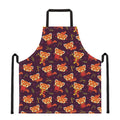 Cute Cartoon Red Panda Pattern Print Apron