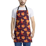 Cute Cartoon Red Panda Pattern Print Apron