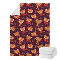 Cute Cartoon Red Panda Pattern Print Blanket