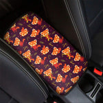 Cute Cartoon Red Panda Pattern Print Car Center Console Cover