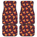 Cute Cartoon Red Panda Pattern Print Front and Back Car Floor Mats