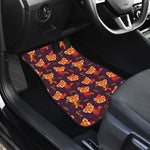 Cute Cartoon Red Panda Pattern Print Front Car Floor Mats