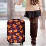Cute Cartoon Red Panda Pattern Print Luggage Cover