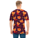 Cute Cartoon Red Panda Pattern Print Men's T-Shirt