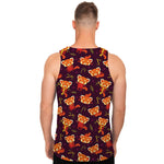 Cute Cartoon Red Panda Pattern Print Men's Tank Top