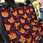 Cute Cartoon Red Panda Pattern Print Pet Car Back Seat Cover