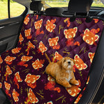 Cute Cartoon Red Panda Pattern Print Pet Car Back Seat Cover