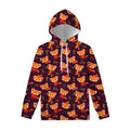 Cute Cartoon Red Panda Pattern Print Pullover Hoodie