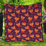 Cute Cartoon Red Panda Pattern Print Quilt