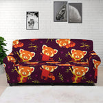 Cute Cartoon Red Panda Pattern Print Sofa Cover