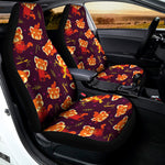 Cute Cartoon Red Panda Pattern Print Universal Fit Car Seat Covers