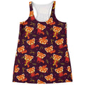 Cute Cartoon Red Panda Pattern Print Women's Racerback Tank Top