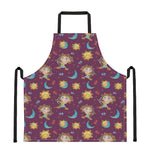 Cute Cartoon Sagittarius Pattern Print Apron