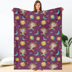 Cute Cartoon Sagittarius Pattern Print Blanket