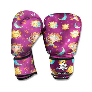 Cute Cartoon Sagittarius Pattern Print Boxing Gloves