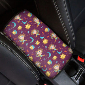 Cute Cartoon Sagittarius Pattern Print Car Center Console Cover