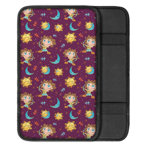 Cute Cartoon Sagittarius Pattern Print Car Center Console Cover