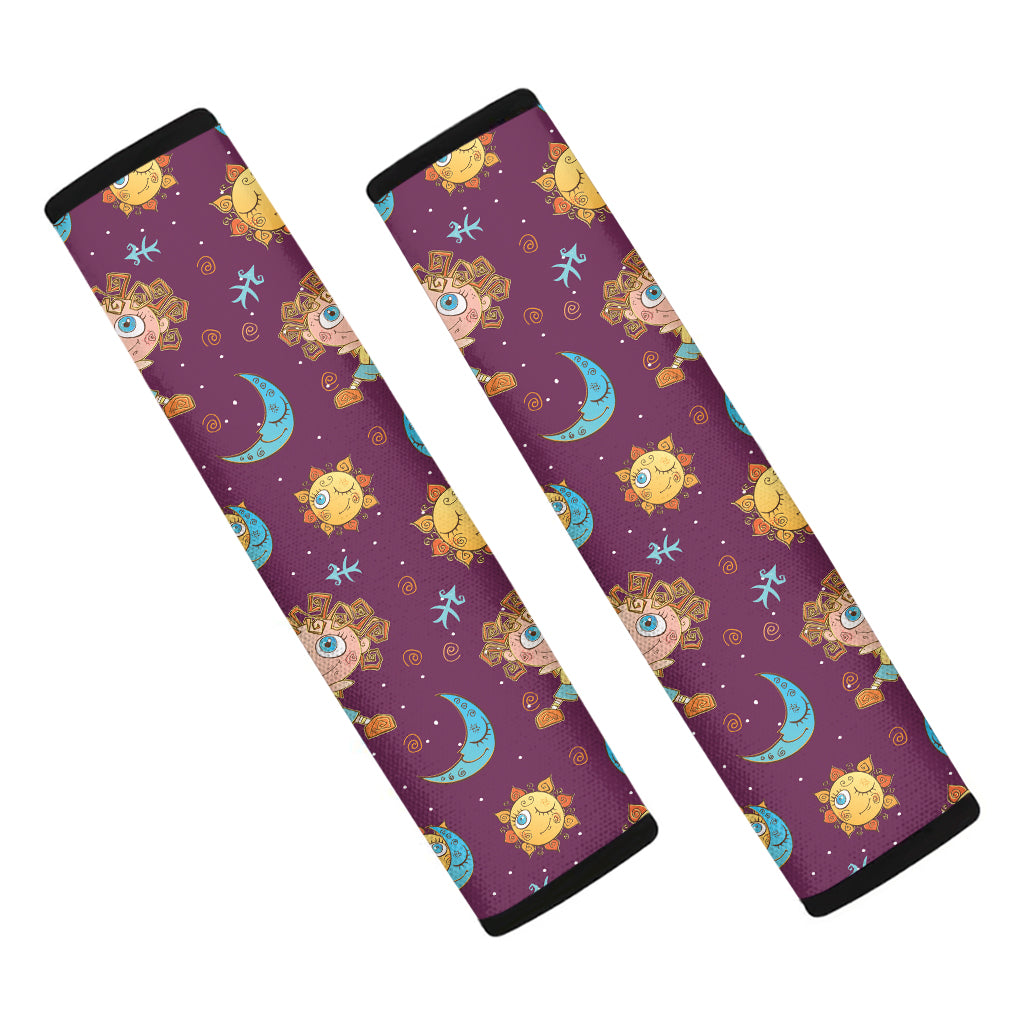 Cute Cartoon Sagittarius Pattern Print Car Seat Belt Covers