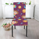 Cute Cartoon Sagittarius Pattern Print Dining Chair Slipcover