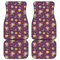 Cute Cartoon Sagittarius Pattern Print Front and Back Car Floor Mats