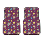 Cute Cartoon Sagittarius Pattern Print Front Car Floor Mats