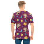 Cute Cartoon Sagittarius Pattern Print Men's T-Shirt