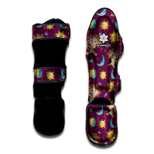 Cute Cartoon Sagittarius Pattern Print Muay Thai Shin Guard