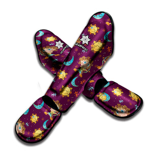 Cute Cartoon Sagittarius Pattern Print Muay Thai Shin Guard